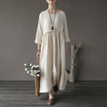 Asymmetrical Loose Vintage Women Dress Women Johnature 6454869 - Tokyo Fashion