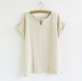 Bat Sleeve T-Shirt T-Shirt Original Vintage Short Women Johnature 1283703 - Tokyo Fashion
