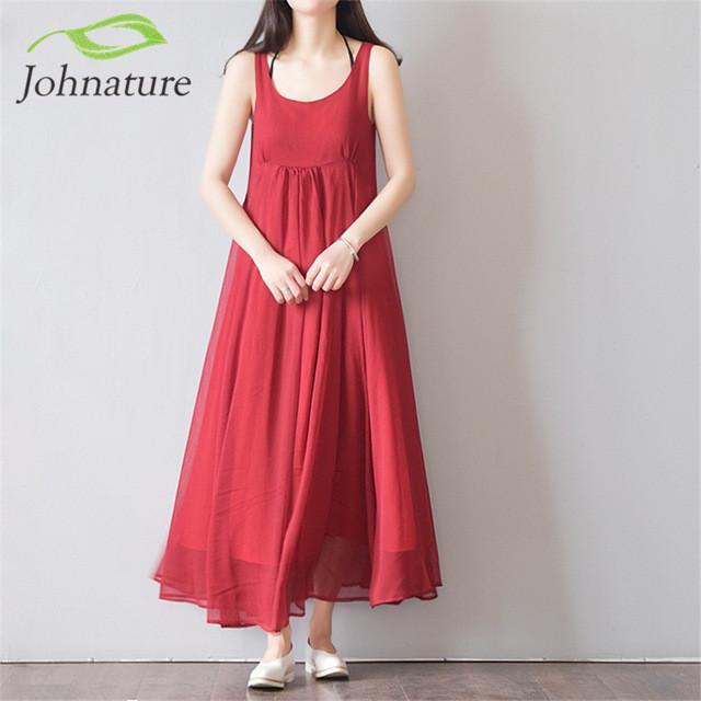 Beach Style Fashion Double Lolita Dress Women Johnature 7422771 - Tokyo Fashion