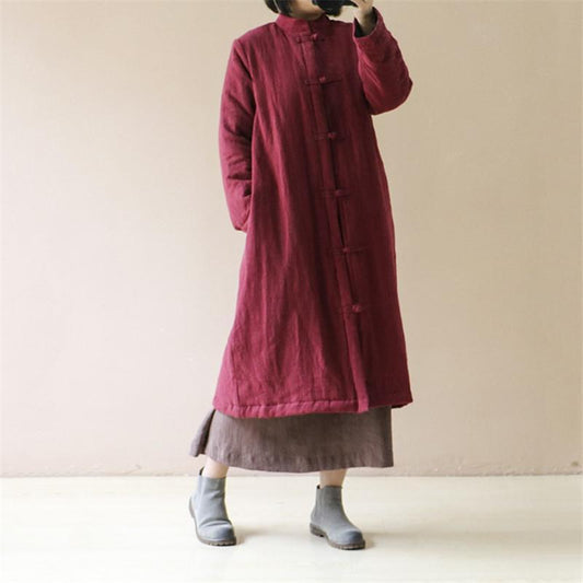 Button Thick Parkas Vintage Warm Clothes Coats Women Johnature 7424207 - Tokyo Fashion